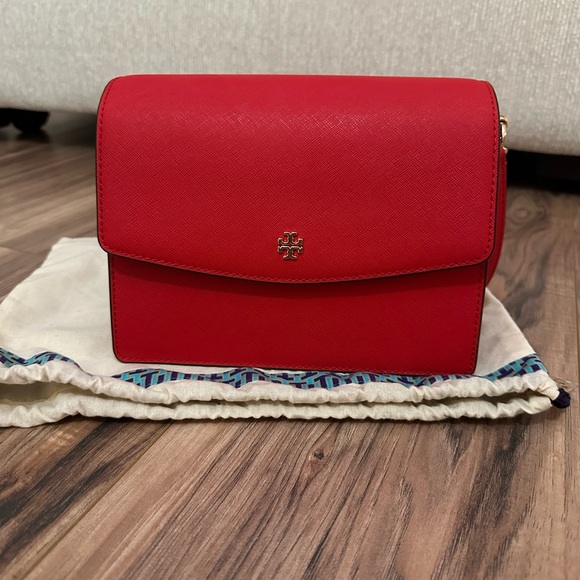 Tory Burch Red and Gold purse